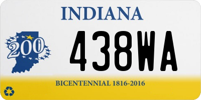 IN license plate 438WA