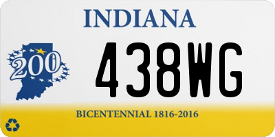 IN license plate 438WG