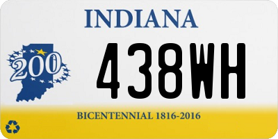 IN license plate 438WH