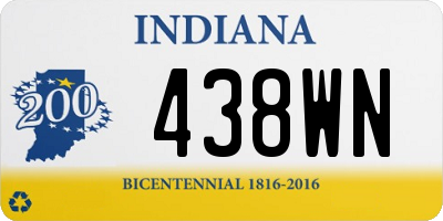 IN license plate 438WN