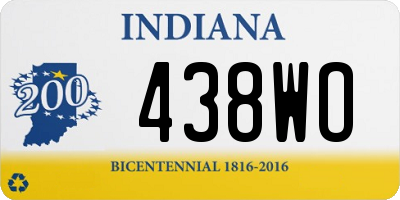 IN license plate 438WO