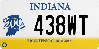 IN license plate 438WT