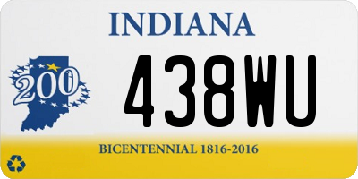 IN license plate 438WU