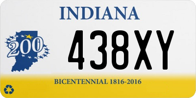 IN license plate 438XY