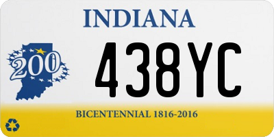 IN license plate 438YC