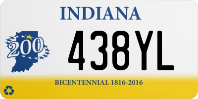 IN license plate 438YL