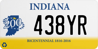 IN license plate 438YR