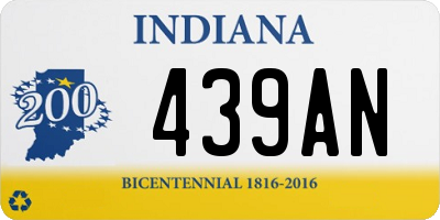 IN license plate 439AN