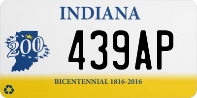 IN license plate 439AP