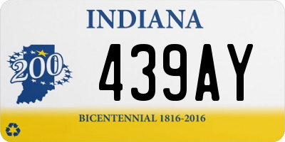 IN license plate 439AY