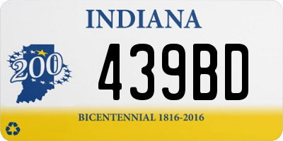 IN license plate 439BD
