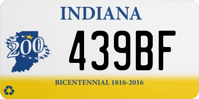 IN license plate 439BF