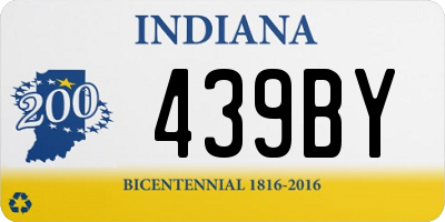 IN license plate 439BY
