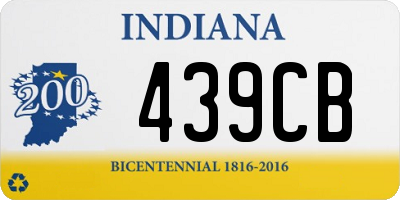 IN license plate 439CB