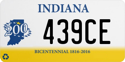 IN license plate 439CE