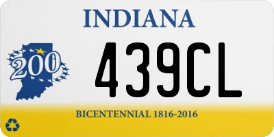 IN license plate 439CL