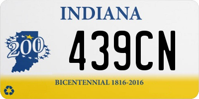 IN license plate 439CN