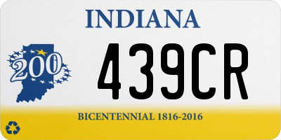 IN license plate 439CR