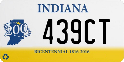 IN license plate 439CT