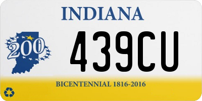 IN license plate 439CU