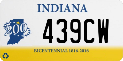 IN license plate 439CW