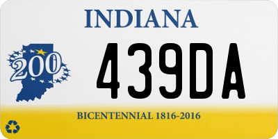 IN license plate 439DA