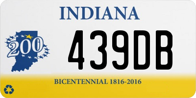 IN license plate 439DB