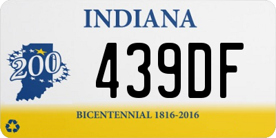 IN license plate 439DF