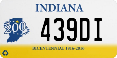 IN license plate 439DI