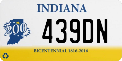 IN license plate 439DN