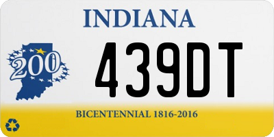 IN license plate 439DT