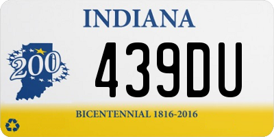 IN license plate 439DU