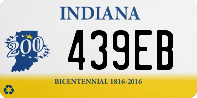 IN license plate 439EB