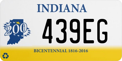 IN license plate 439EG