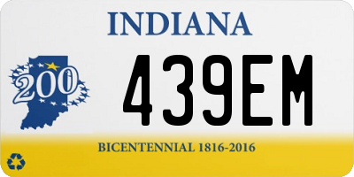 IN license plate 439EM