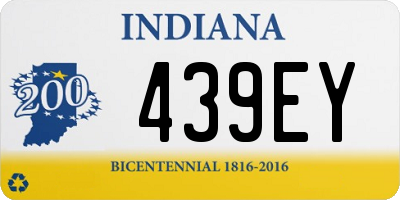 IN license plate 439EY