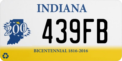 IN license plate 439FB