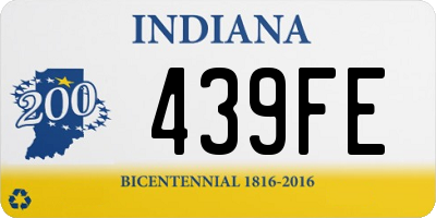 IN license plate 439FE