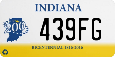IN license plate 439FG