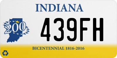 IN license plate 439FH