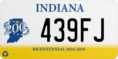 IN license plate 439FJ