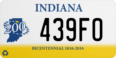 IN license plate 439FO