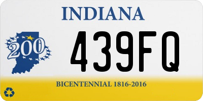 IN license plate 439FQ