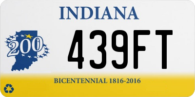 IN license plate 439FT