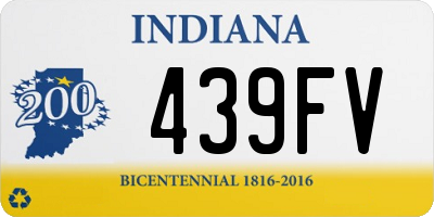 IN license plate 439FV