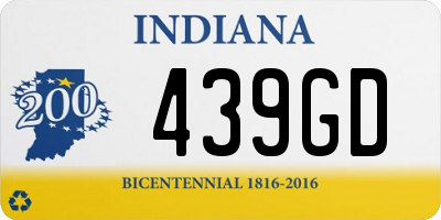 IN license plate 439GD