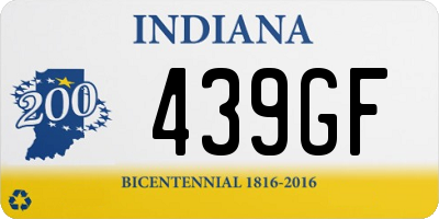 IN license plate 439GF