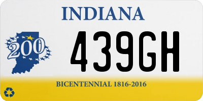 IN license plate 439GH