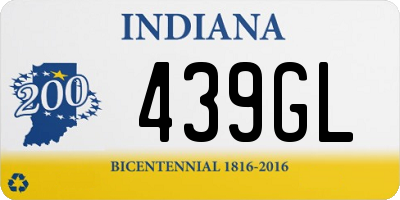 IN license plate 439GL