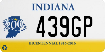 IN license plate 439GP